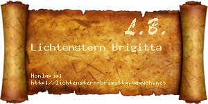 Lichtenstern Brigitta névjegykártya